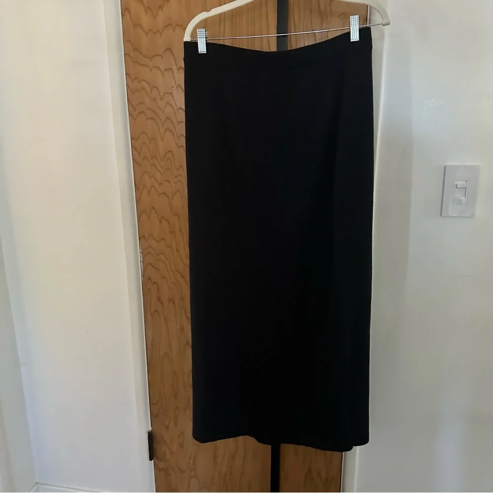 Eileen Fisher midnight straight Skirt women large